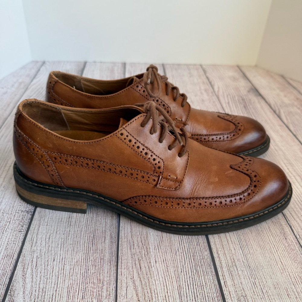 VIONIC Bruno Oxford Brown Shoes 9